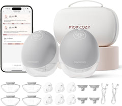 Momcozy M9 upgraded mobile flow pump control for hands-free pumping