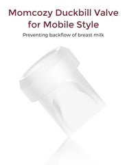 Momcozy M6 BPA-free silicone components in safe contact with milk.