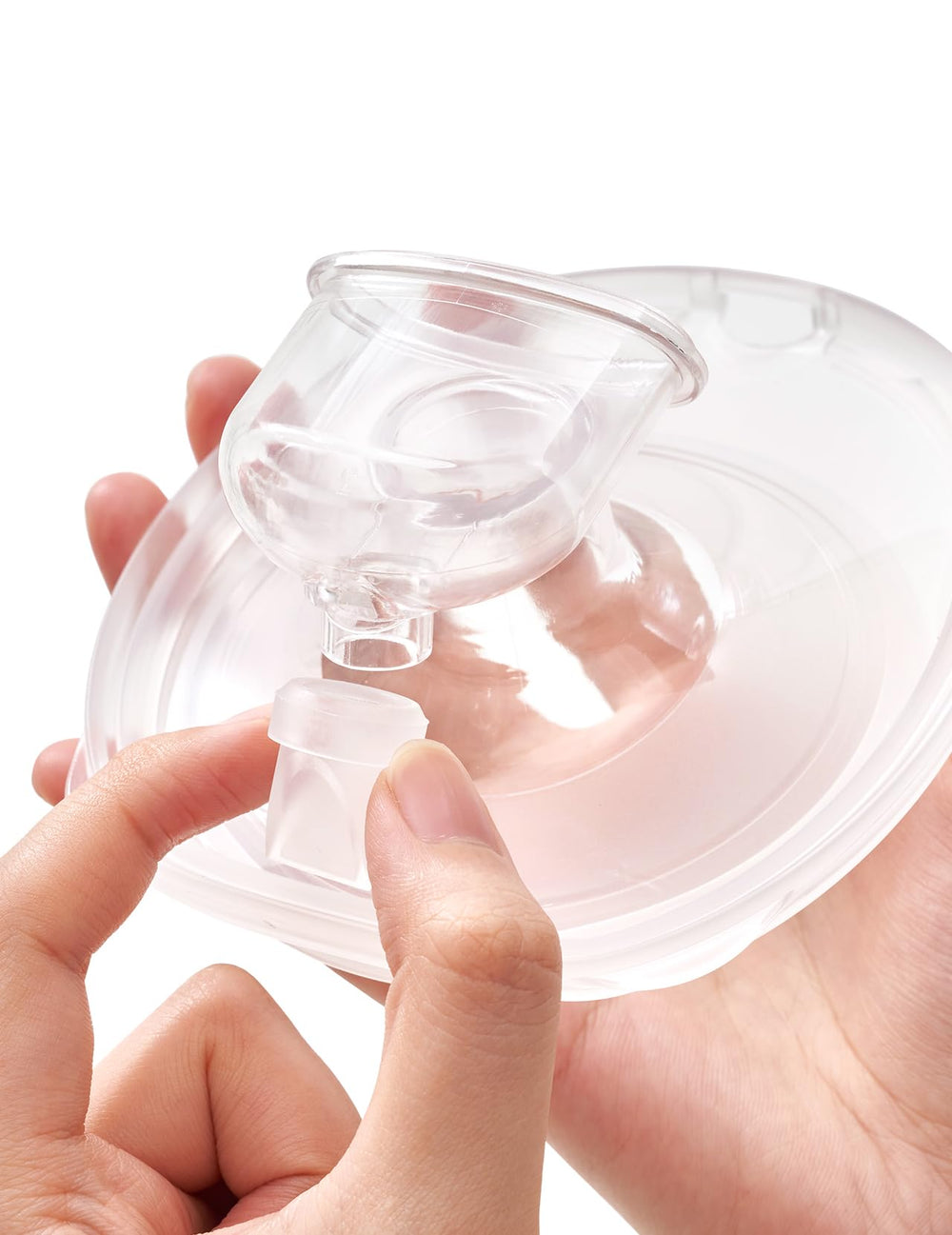 Momcozy M6 easy cleaning valve components after use.