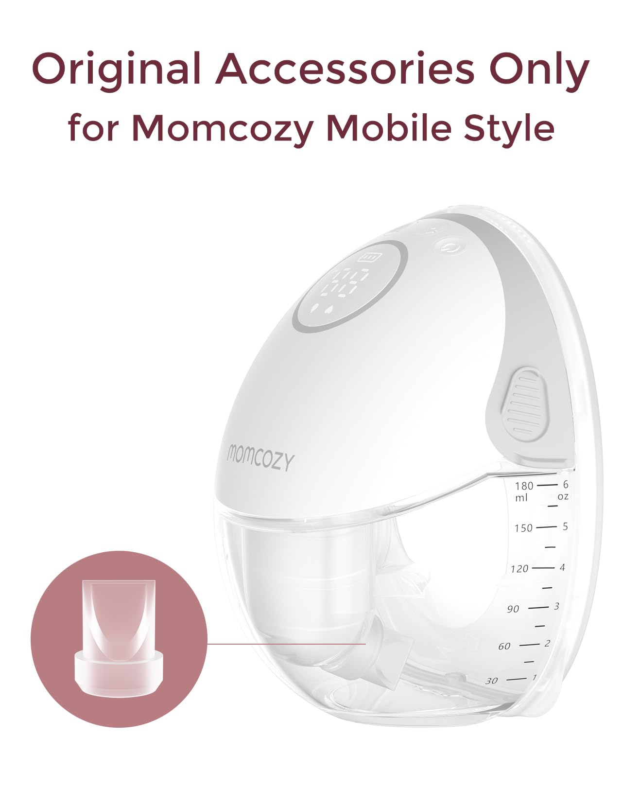 Momcozy Mobile Style M6 valve set (4pcs) ready for replacement.