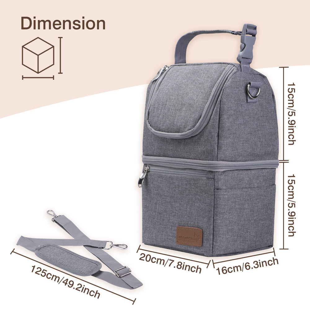 Momcozy multi-use bag supports pumping moms with convenient feeding on the go.