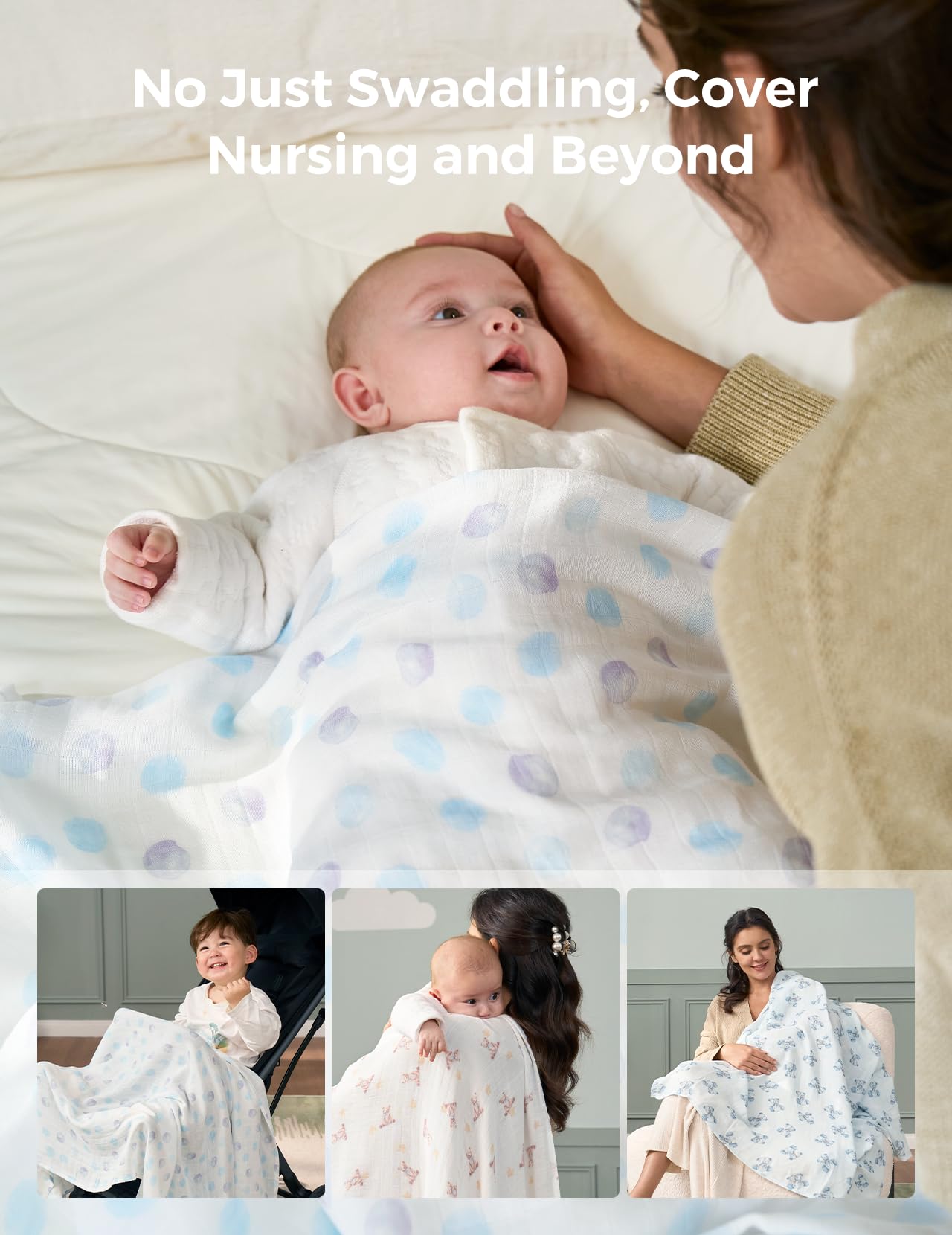 Momcozy blanket doubles as burp cloth and nursing cover