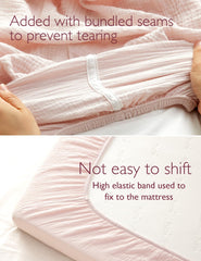 Momcozy Muslin Mini Crib Sheets are 100 percent cotton for gentle baby skin