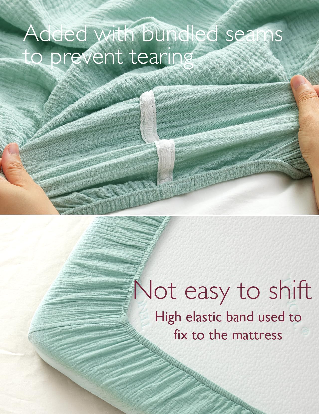 Momcozy 100% cotton fabric offers soft touch for delicate baby skin.