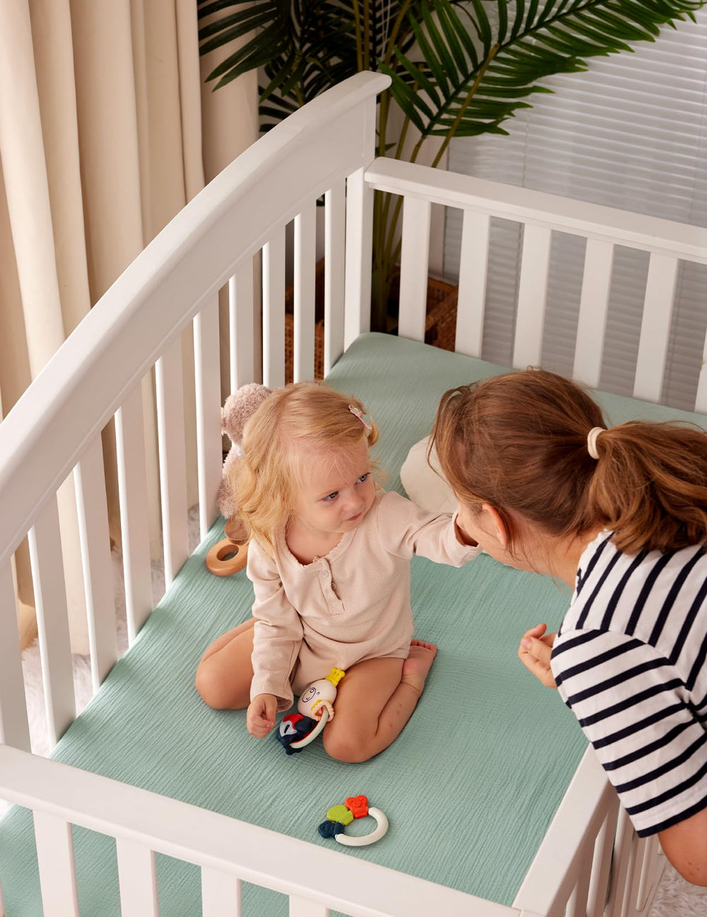 Momcozy neutral color options fit any nursery decor.