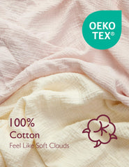 Momcozy Muslin Mini Crib Sheets with non slip elastic bands keep sheets in place