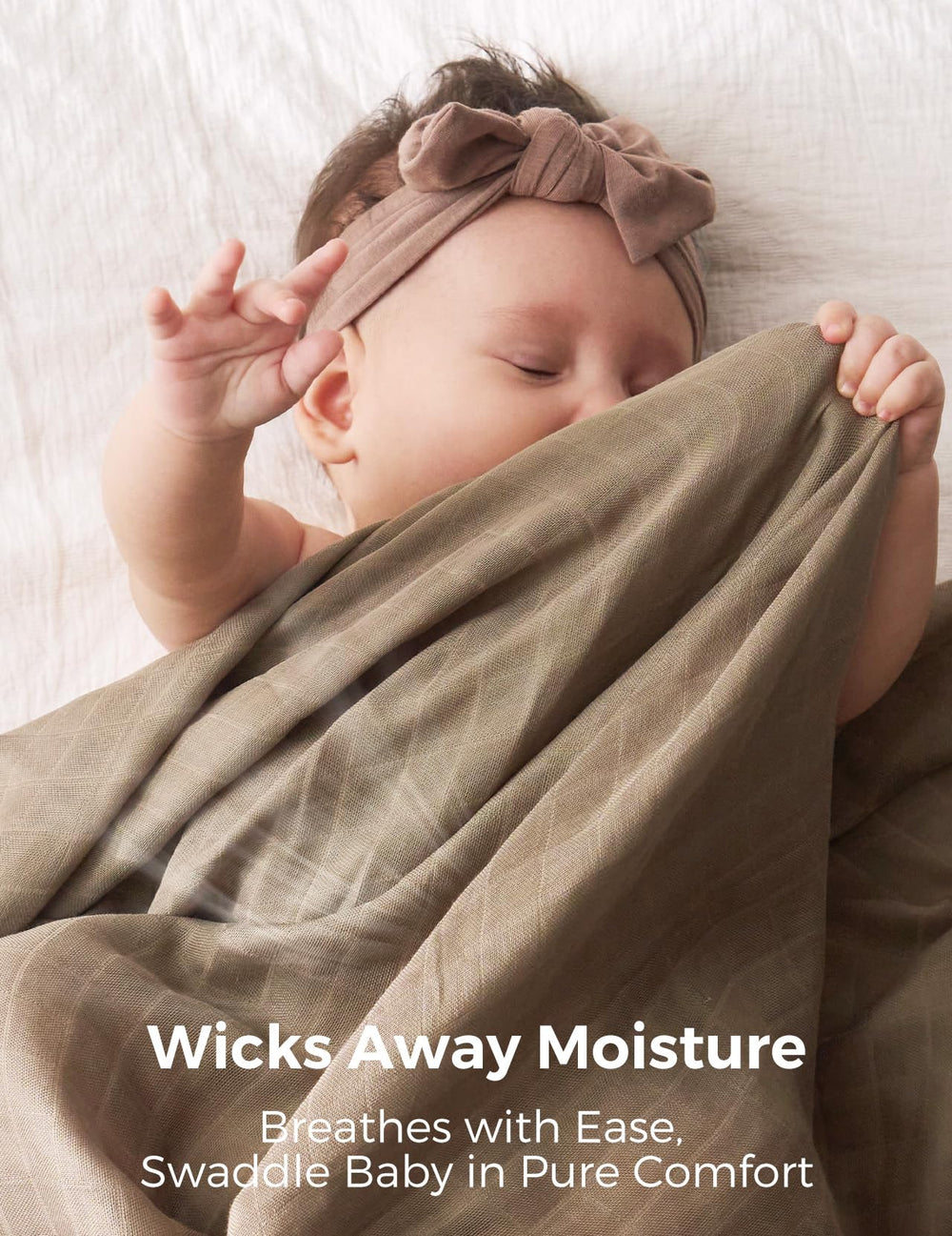 Momcozy swaddle blanket draped as car seat cover