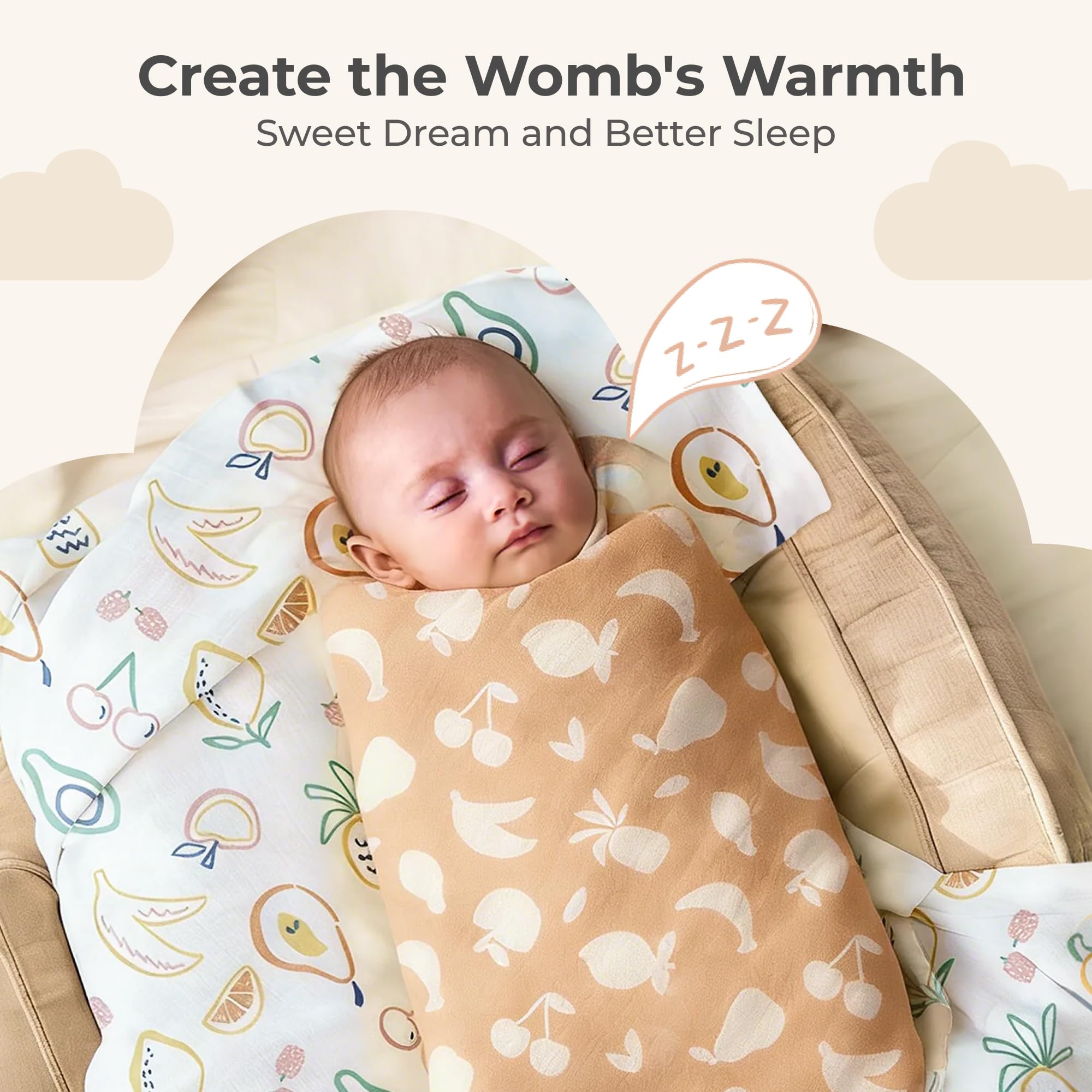Momcozy muslin swaddle blanket nursery decor gift idea for new parents.