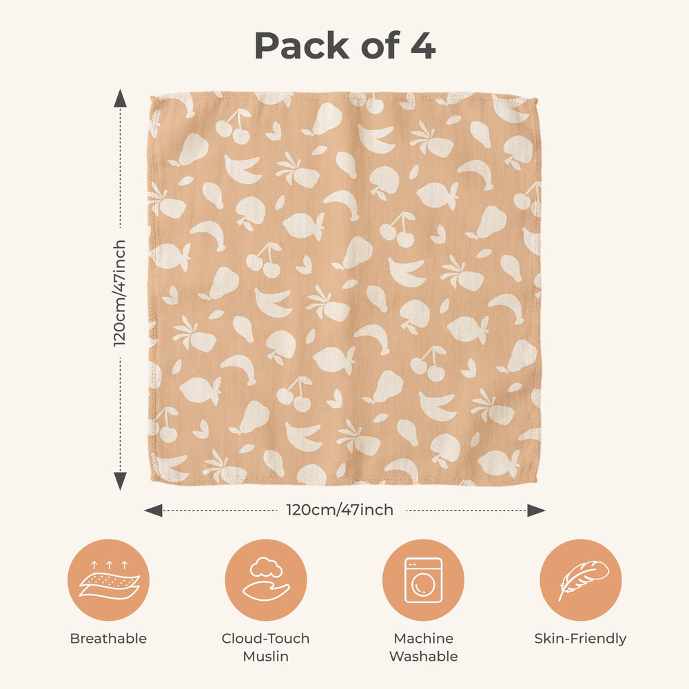 Momcozy muslin swaddle blanket versatile uses as swaddle burp cloth or cover.