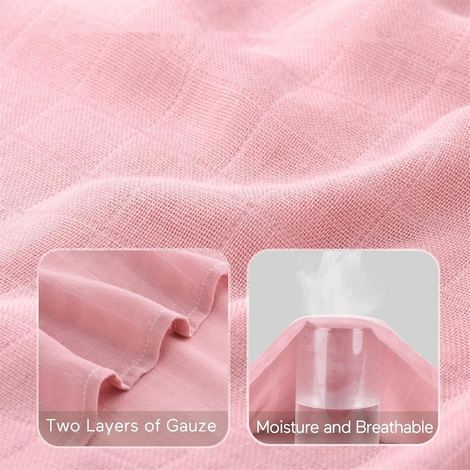 Momcozy muslin swaddle easy care in cold water wash.