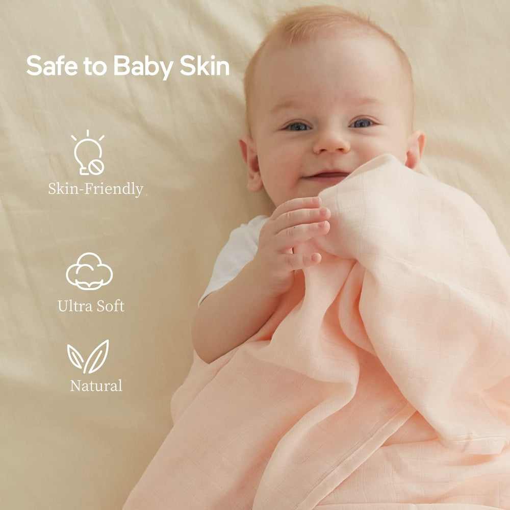 Momcozy Muslin Swaddle easy care for machine or hand wash
