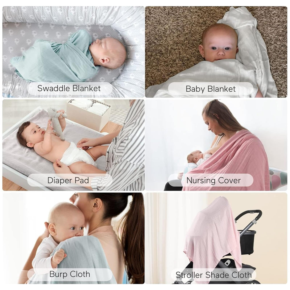 Momcozy swaddle with solid colors suits unisex style.