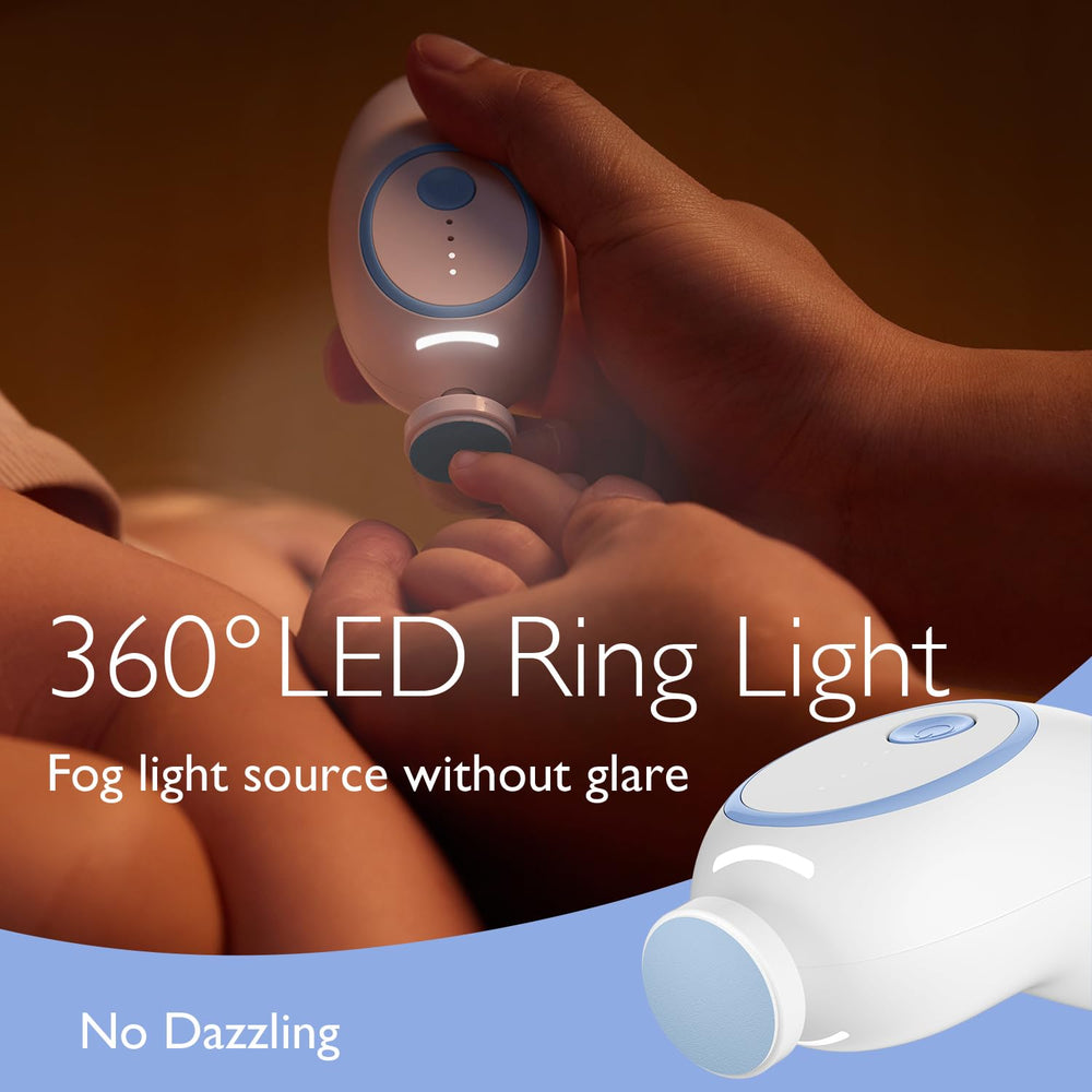 Momcozy Nail Trimmer with Night Light LED for nighttime grooming