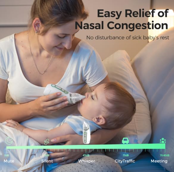 Momcozy nasal aspirator removable storage slot keeps parts organized and ready