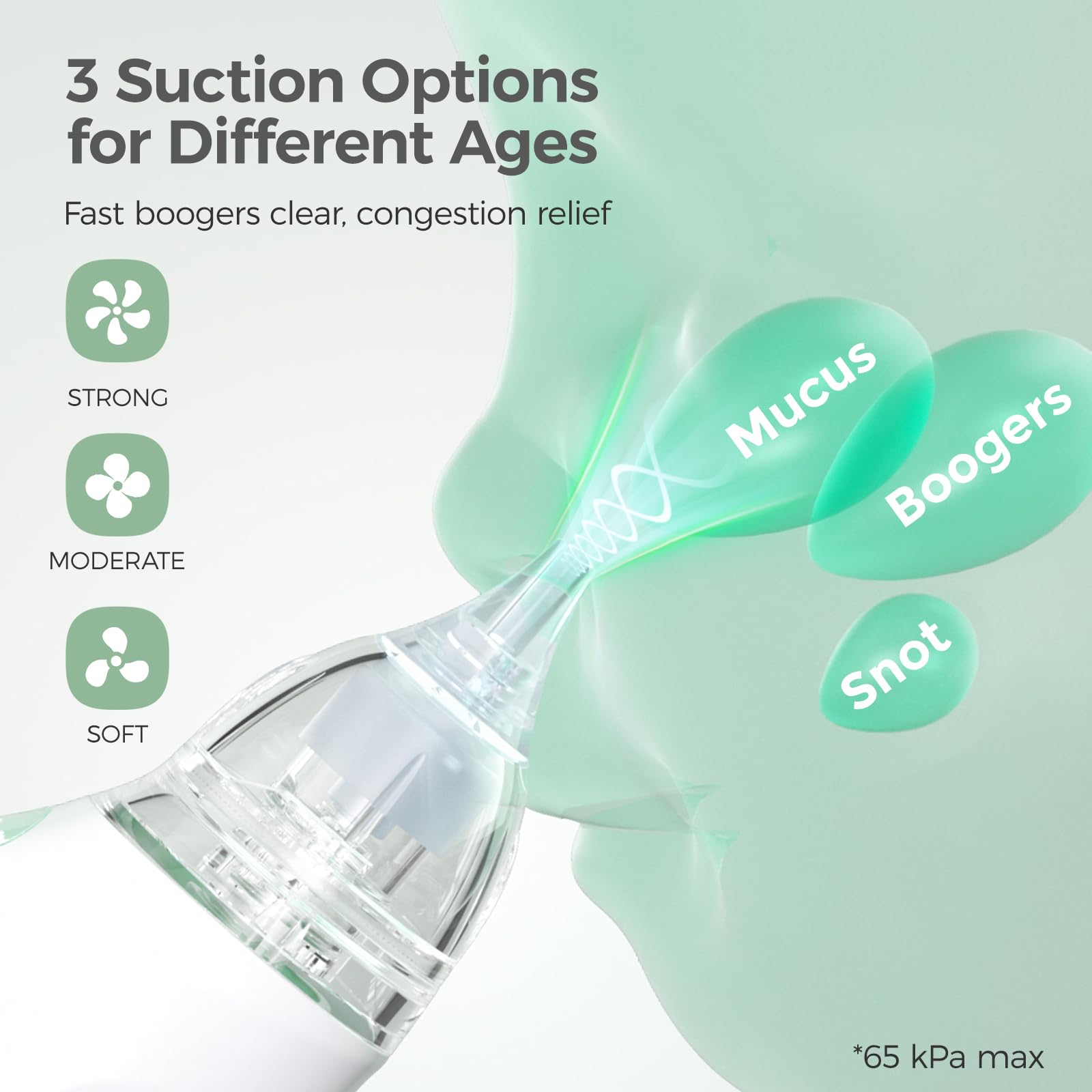 Momcozy nasal aspirator light lullabies soothe baby during cleaning