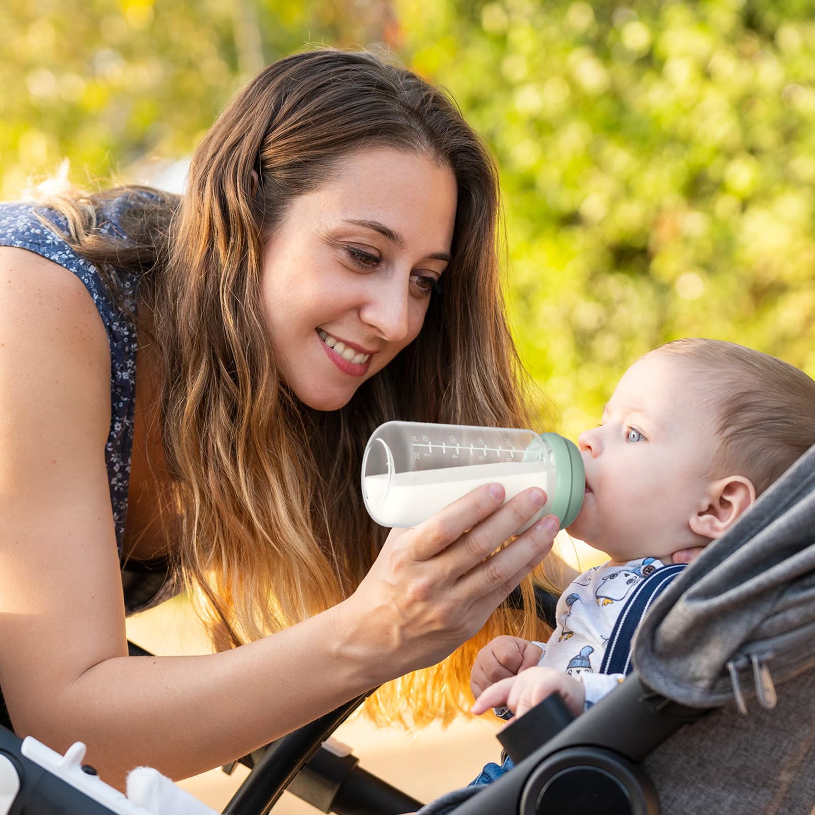 Momcozy bottle compatible with most pumps for smooth daily routines.