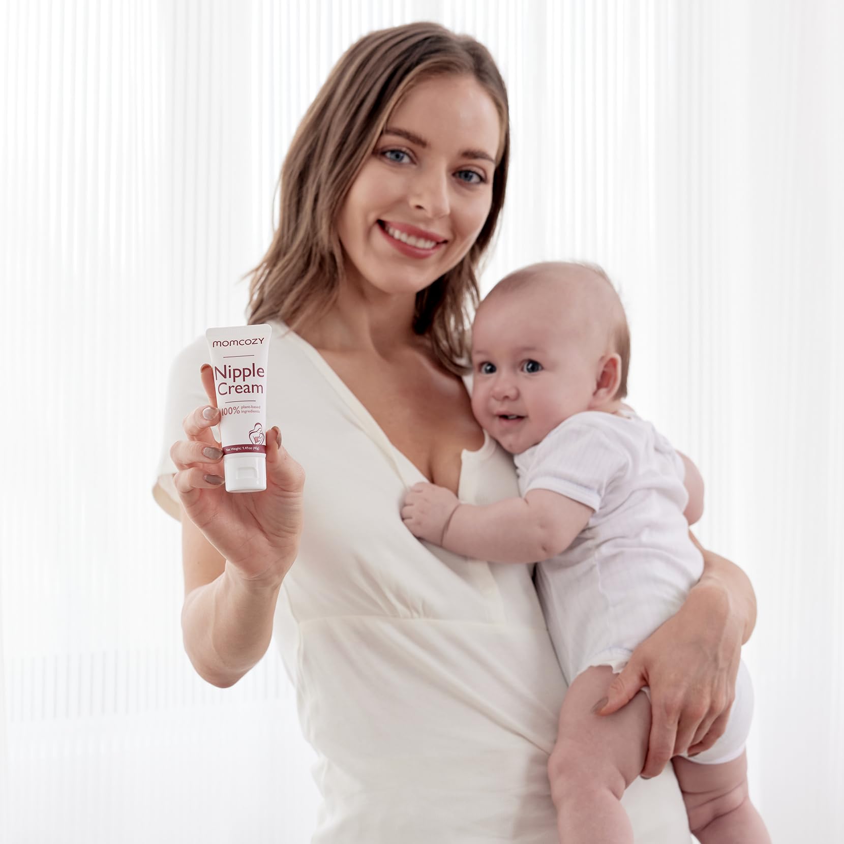 Momcozy nipple cream post-pumping care scene for dryness prevention