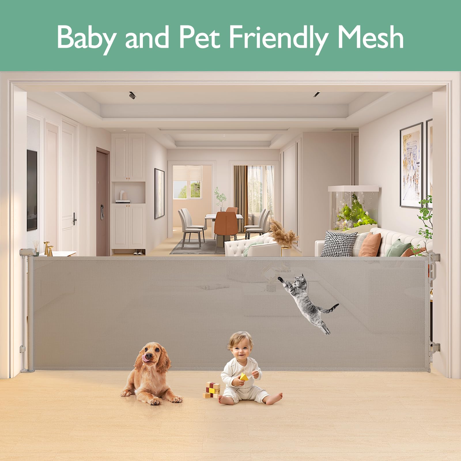 Momcozy no bottom rail design reducing tripping hazards in busy homes.