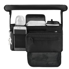 Momcozy non-slip organizer with cup holder, keeping essentials within easy reach.