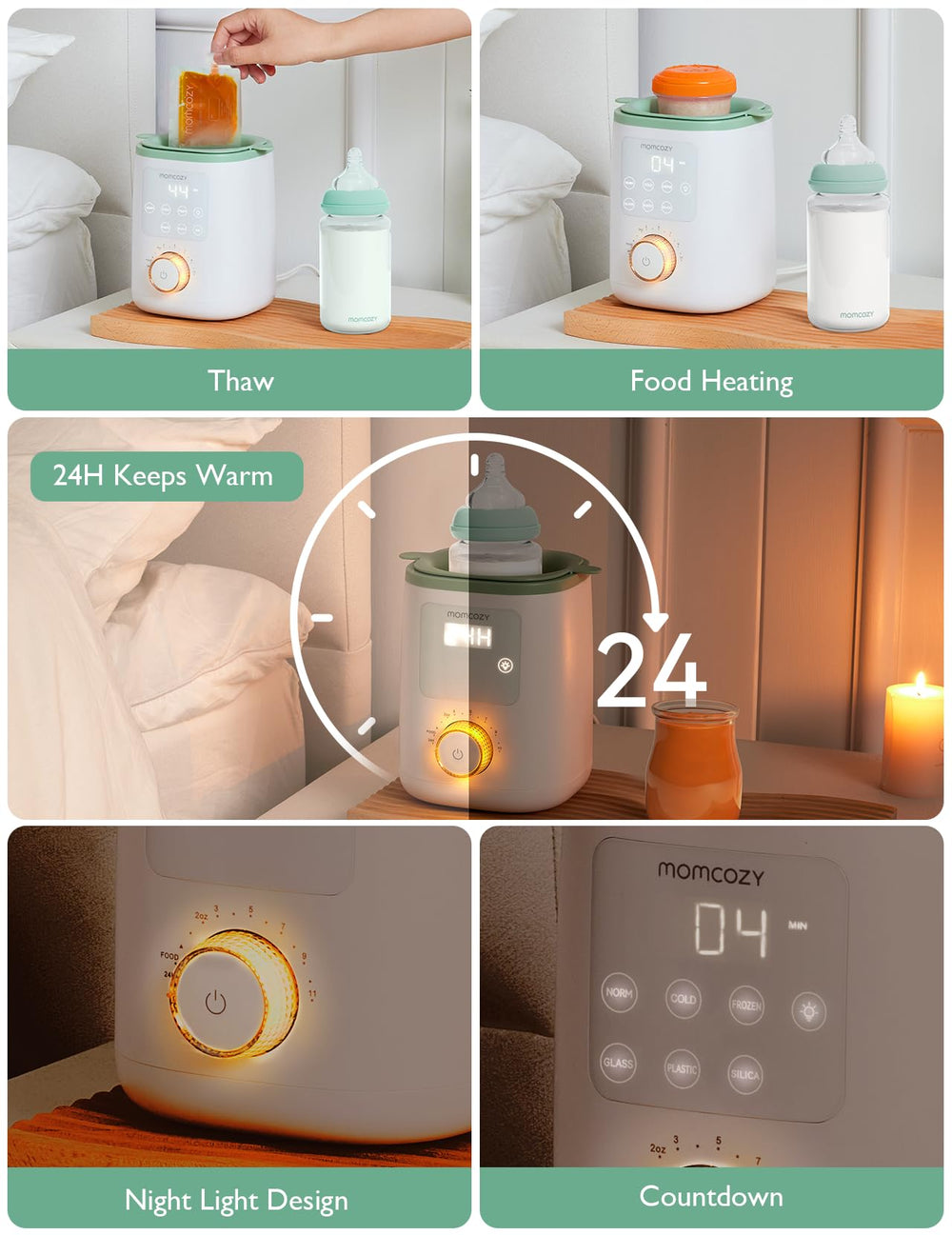 Momcozy Nutri Bottle Warmer compatibility with a wide range of bottle types