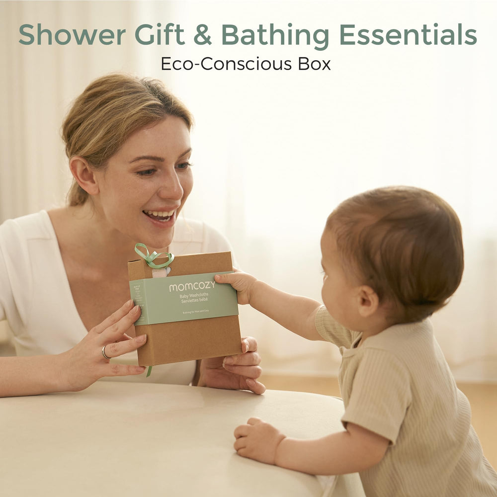 Momcozy on-the-go washcloths in a portable pack for busy parents.