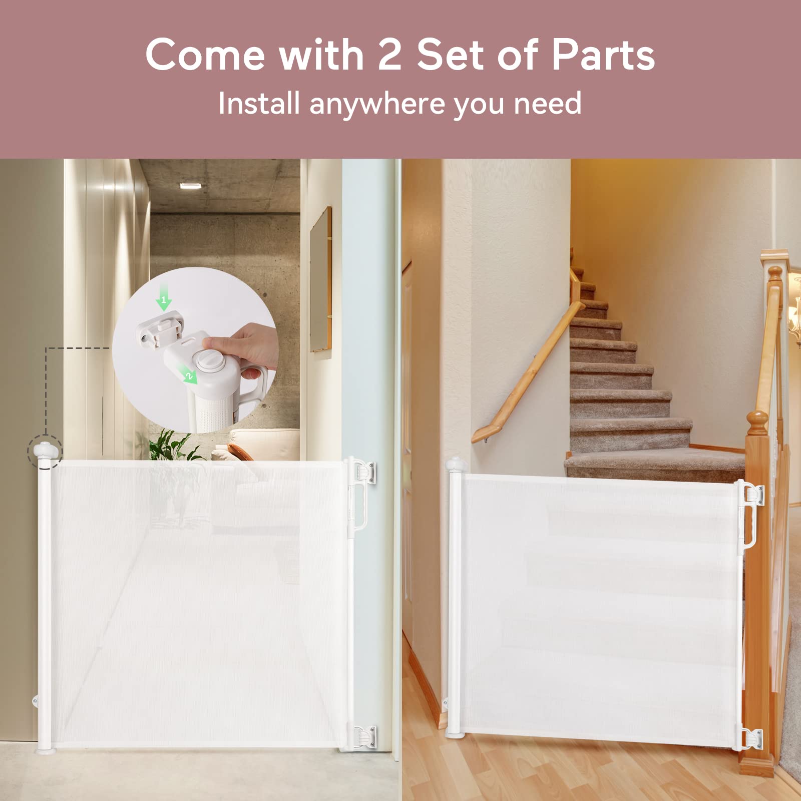 Momcozy one-handed operation allows effortless passage while carrying a baby or items.