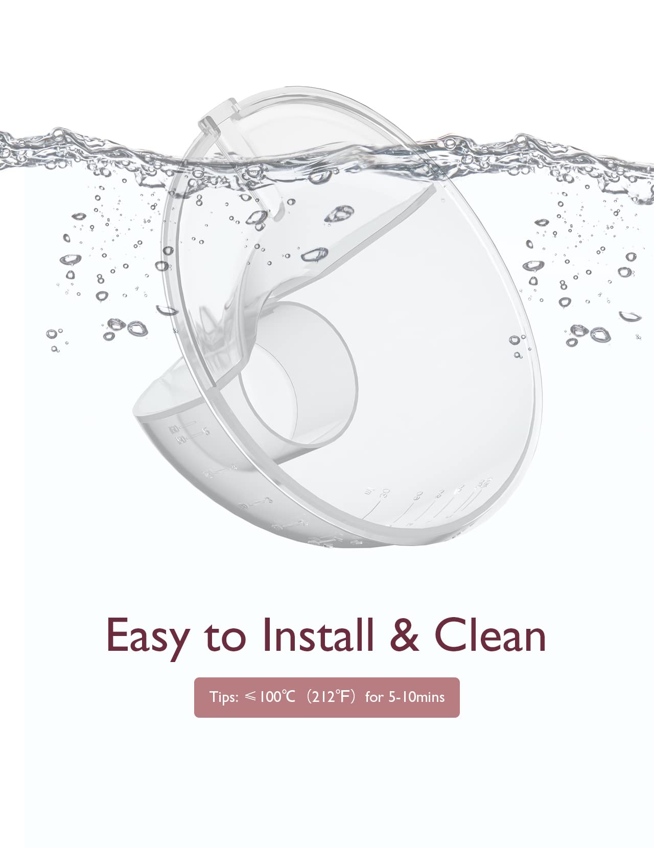 BPA-free Momcozy parts ensure safe contact with breast milk.