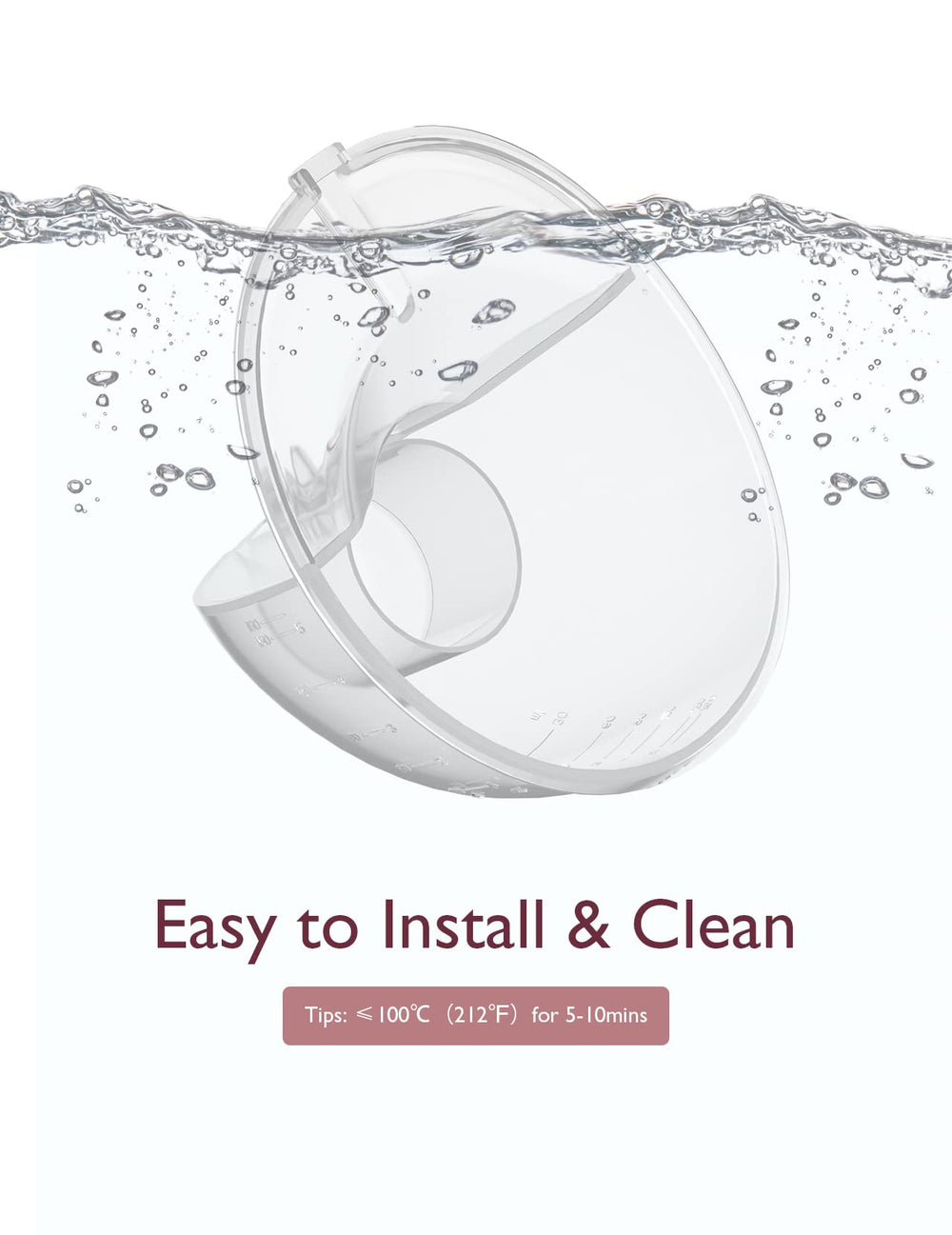 BPA-free Momcozy parts ensure safe contact with breast milk.