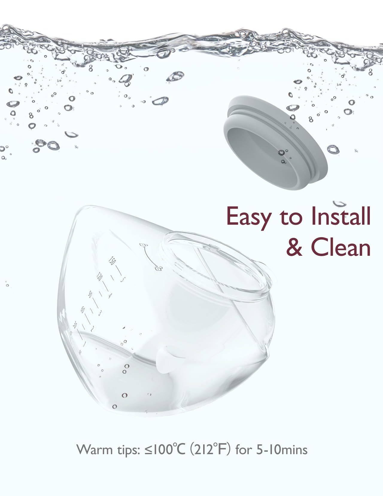 Momcozy Original parts pack for smooth Upgraded M9 replacements.