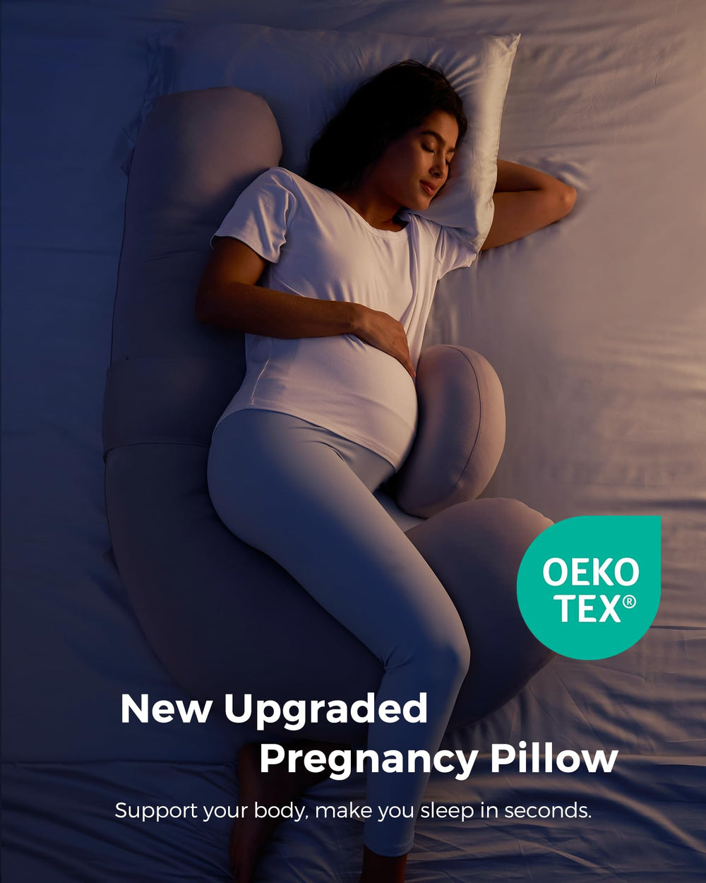 Momcozy bottle-feeding support after birth with the same pillow.