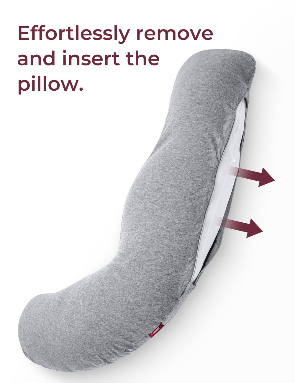Momcozy soft polyester cover provides durable comfort through hundreds of uses.