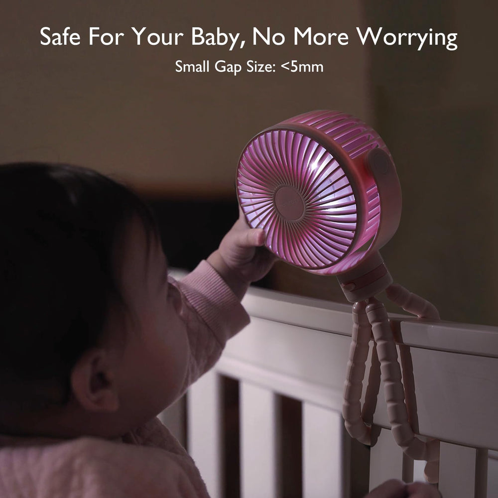 Momcozy LED night light offers two modes to comfort baby at night.