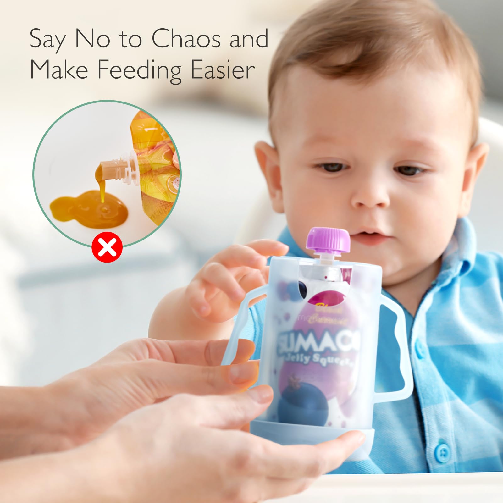 Momcozy mess-free design prevents leaks on couch or car seats
