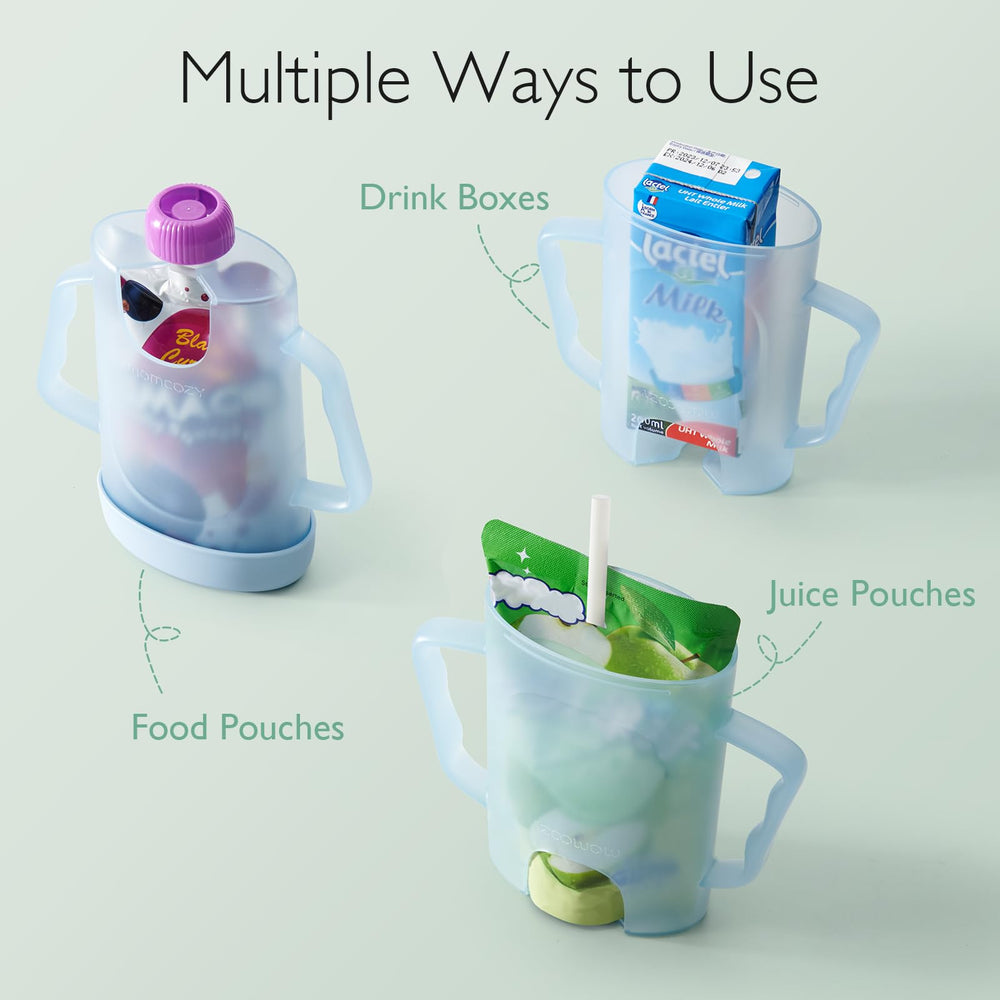 Momcozy pouch holder universal compatibility fits most pouches and juice boxes