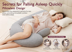 Adjustable belly wedge with Velcro for a personalized, growing belly fit