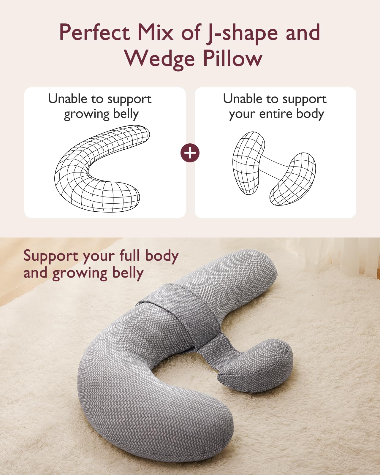Use your own head pillow with Momcozy for your preferred head comfort