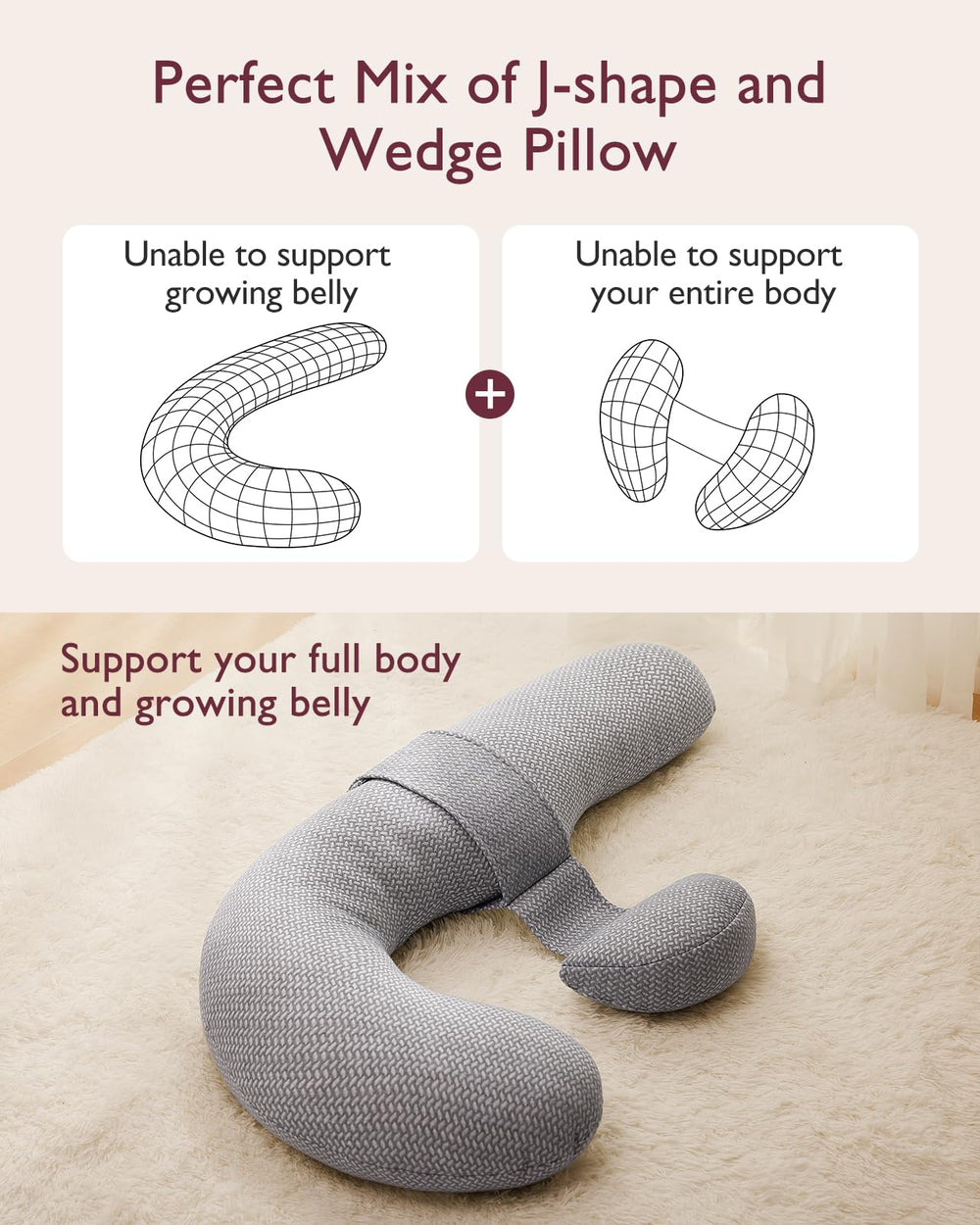 Use your own head pillow with Momcozy for your preferred head comfort