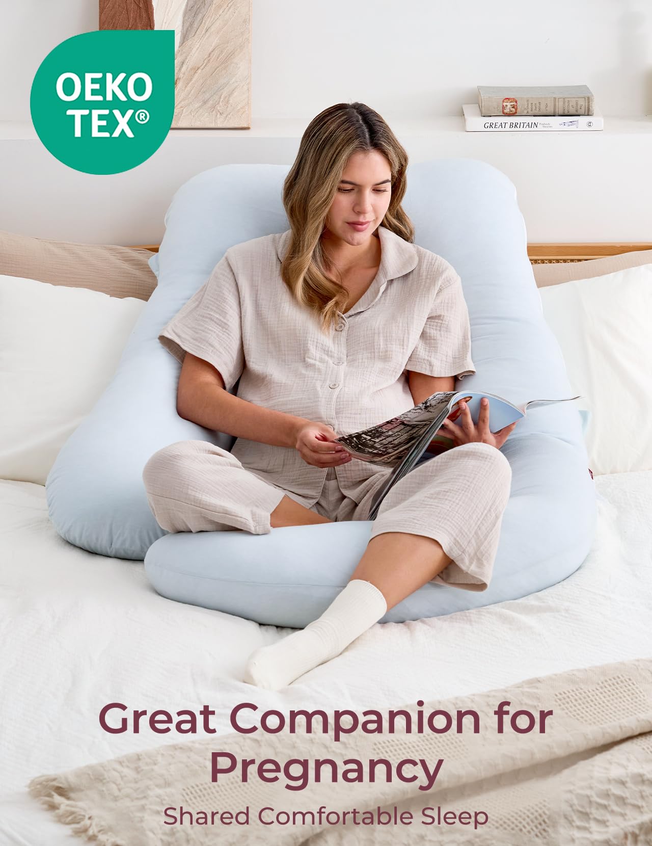 Momcozy jersey cotton cover feels soft and durable.