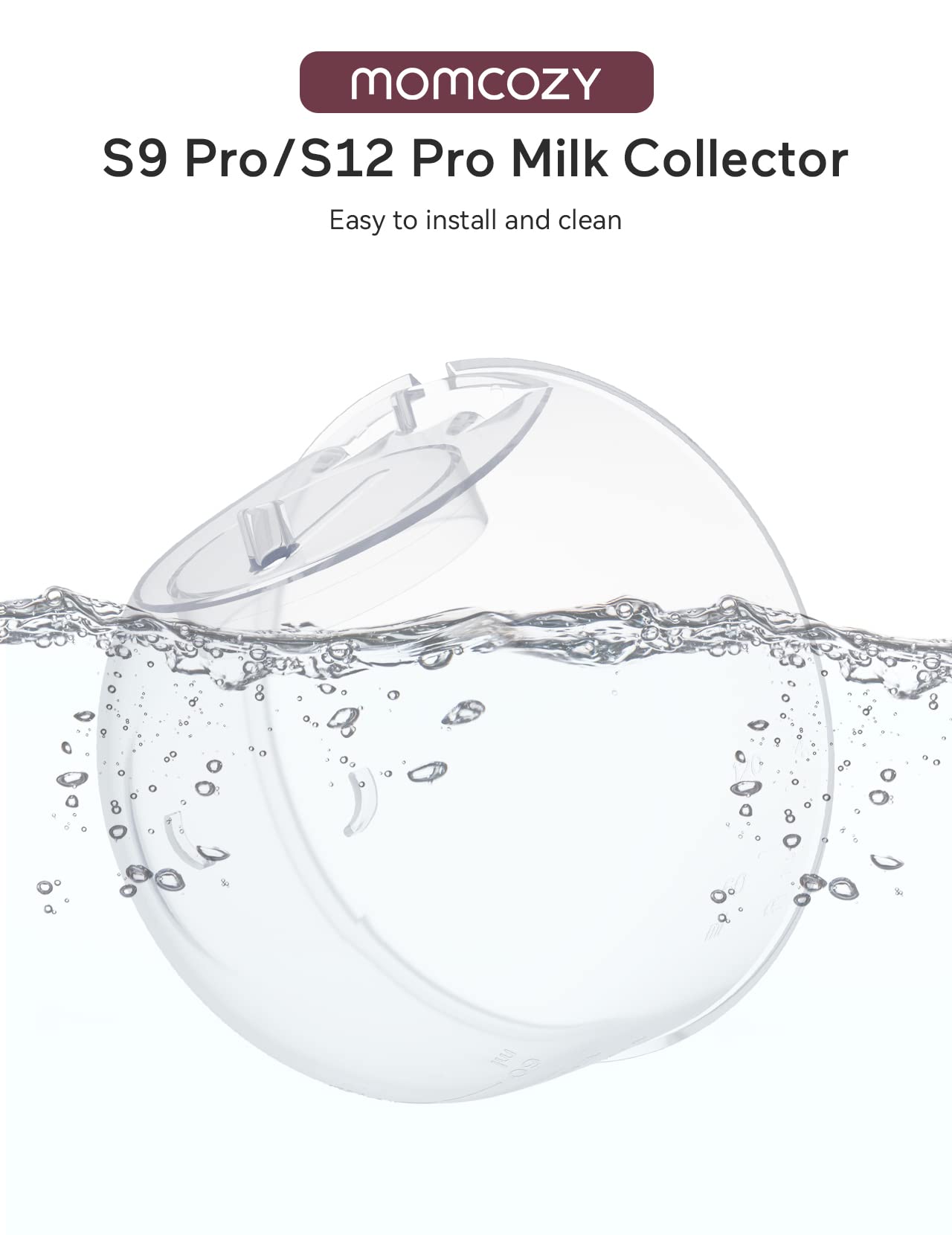 BPA-free Momcozy pump parts ensure safer contact with breast milk.
