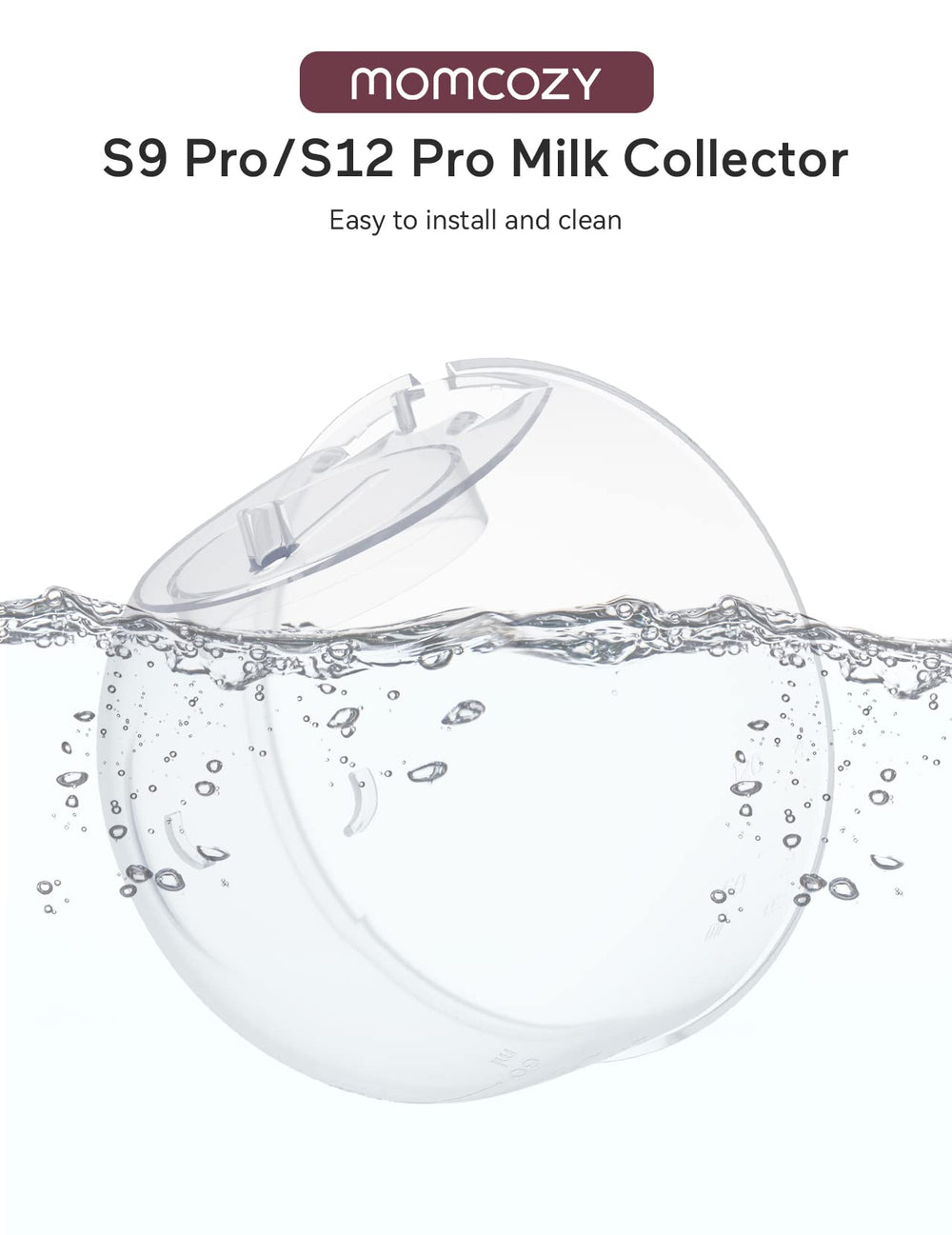 BPA-free Momcozy pump parts ensure safer contact with breast milk.