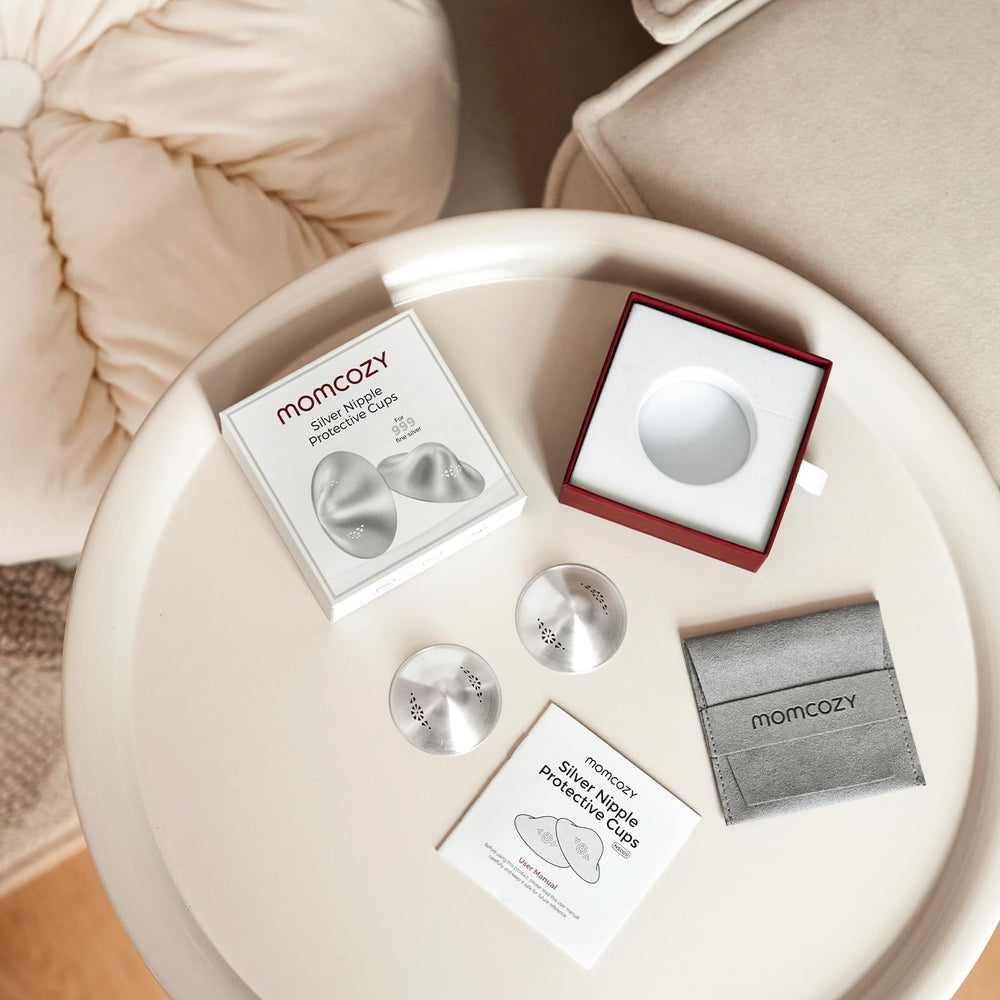 Regular size silver cups suit most breast shapes and needs.