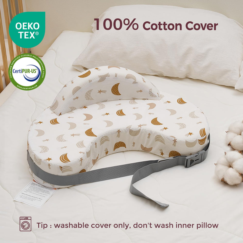 Momcozy removable cover for easy cleaning after spills.