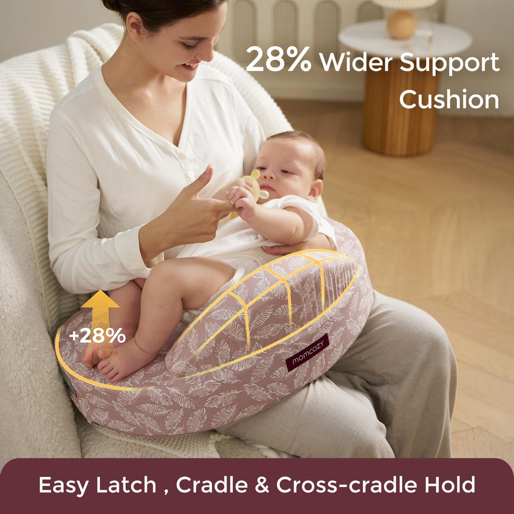 Momcozy removable cover enables easy cleaning after feeds.