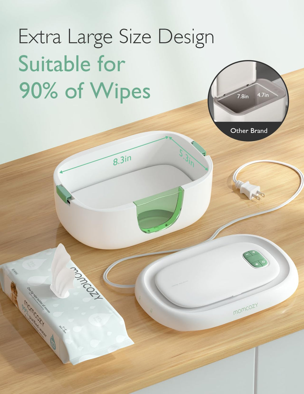 Momcozy Removable Spring makes loading and cleaning easy.