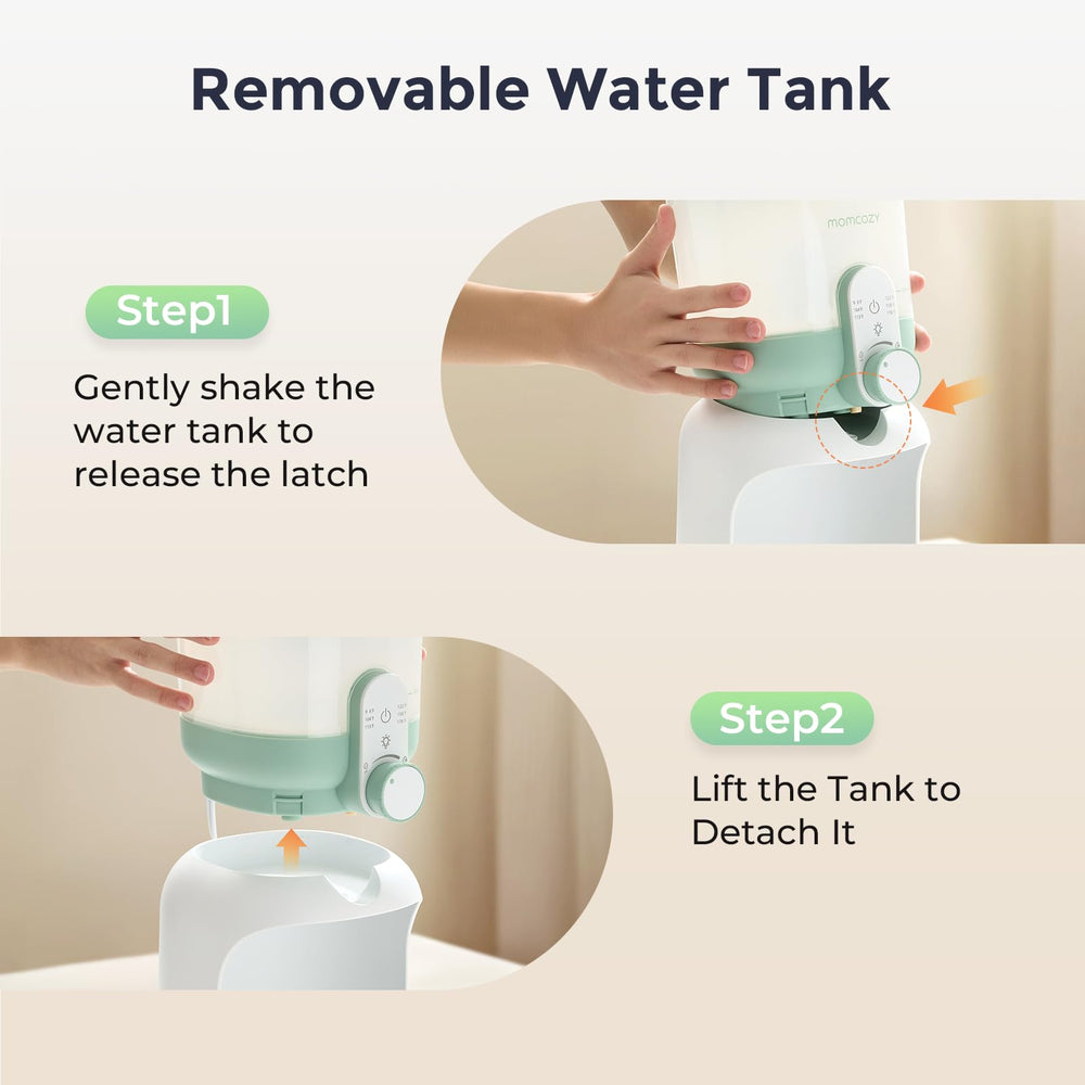 Momcozy removable water tank for easy cleaning