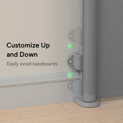 Momcozy 33-inch high mesh gate provides tall boundary.