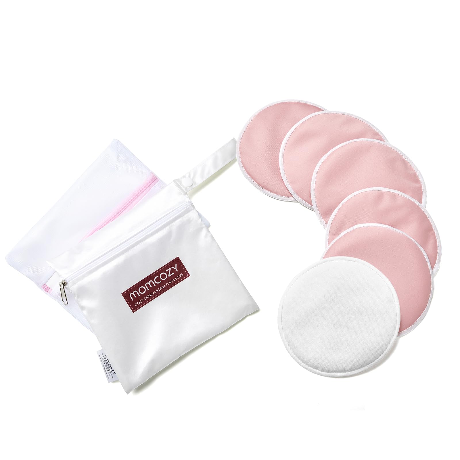 Momcozy reusable breast pads 6 count offering comfortable daily wear