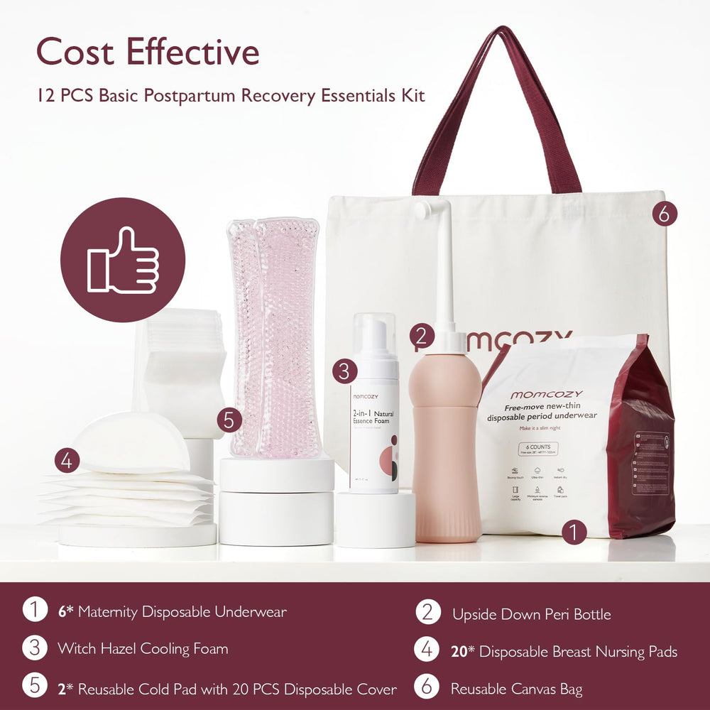 Momcozy reusable cold pads with disposable covers for gentle cooling