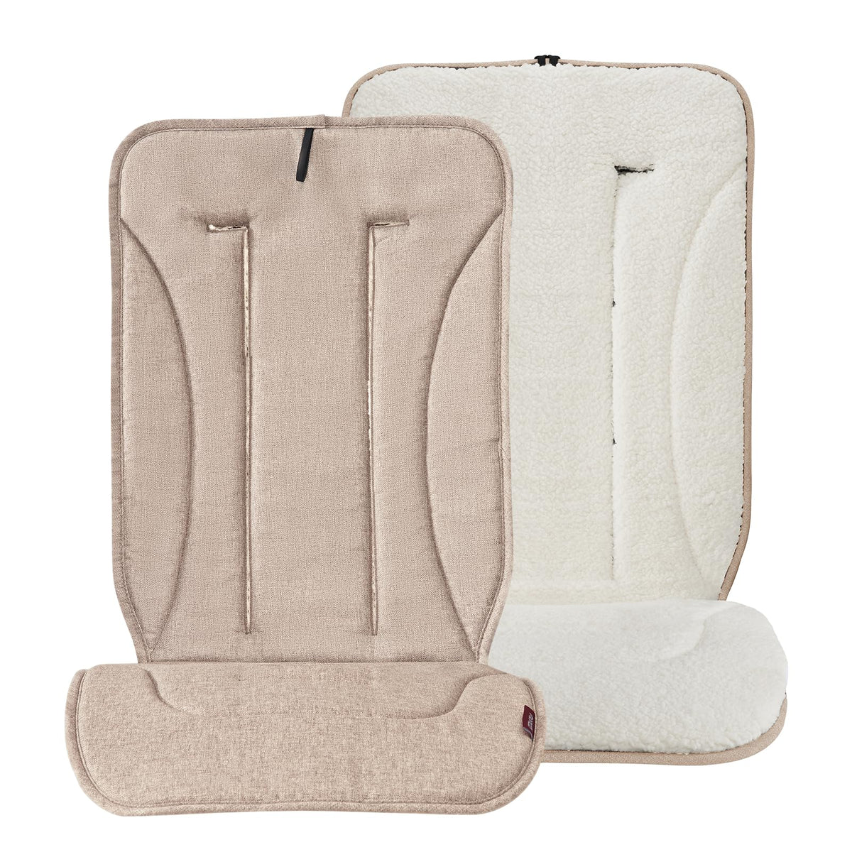 Momcozy reversible stroller cushion with universal fit for travel and multiple seats.