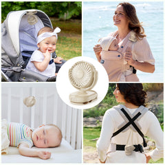 Momcozy rotating clip with adjustable airflow for hands-free use